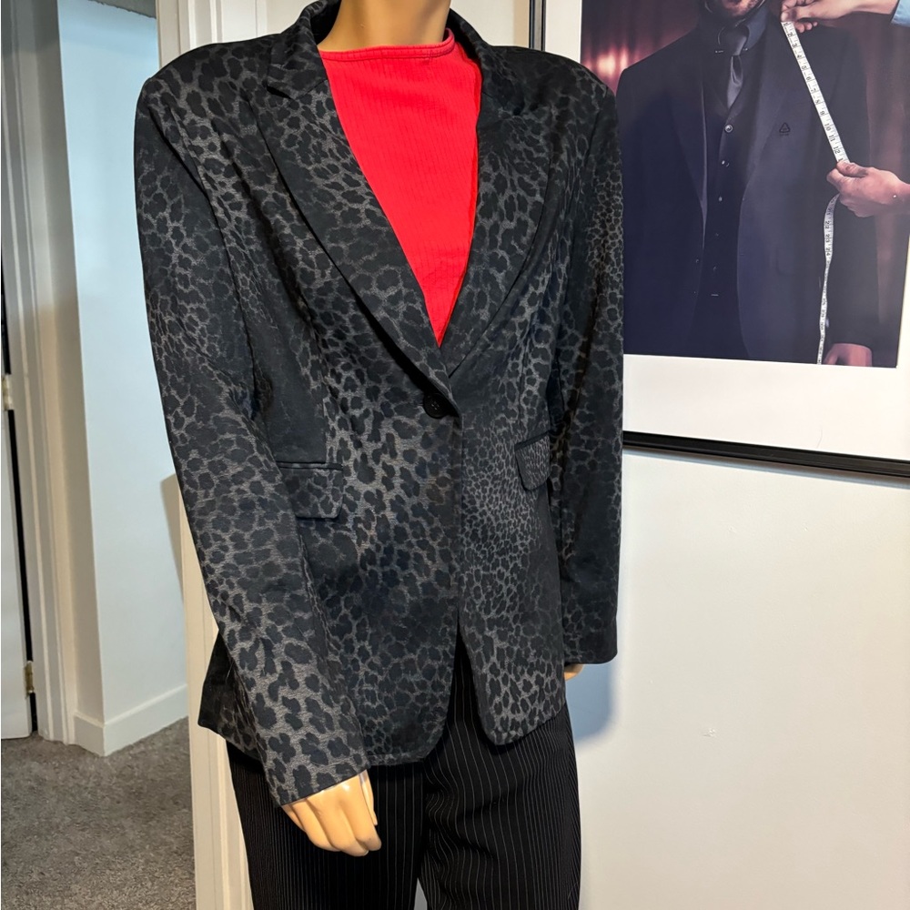 Leopard Print Blazer